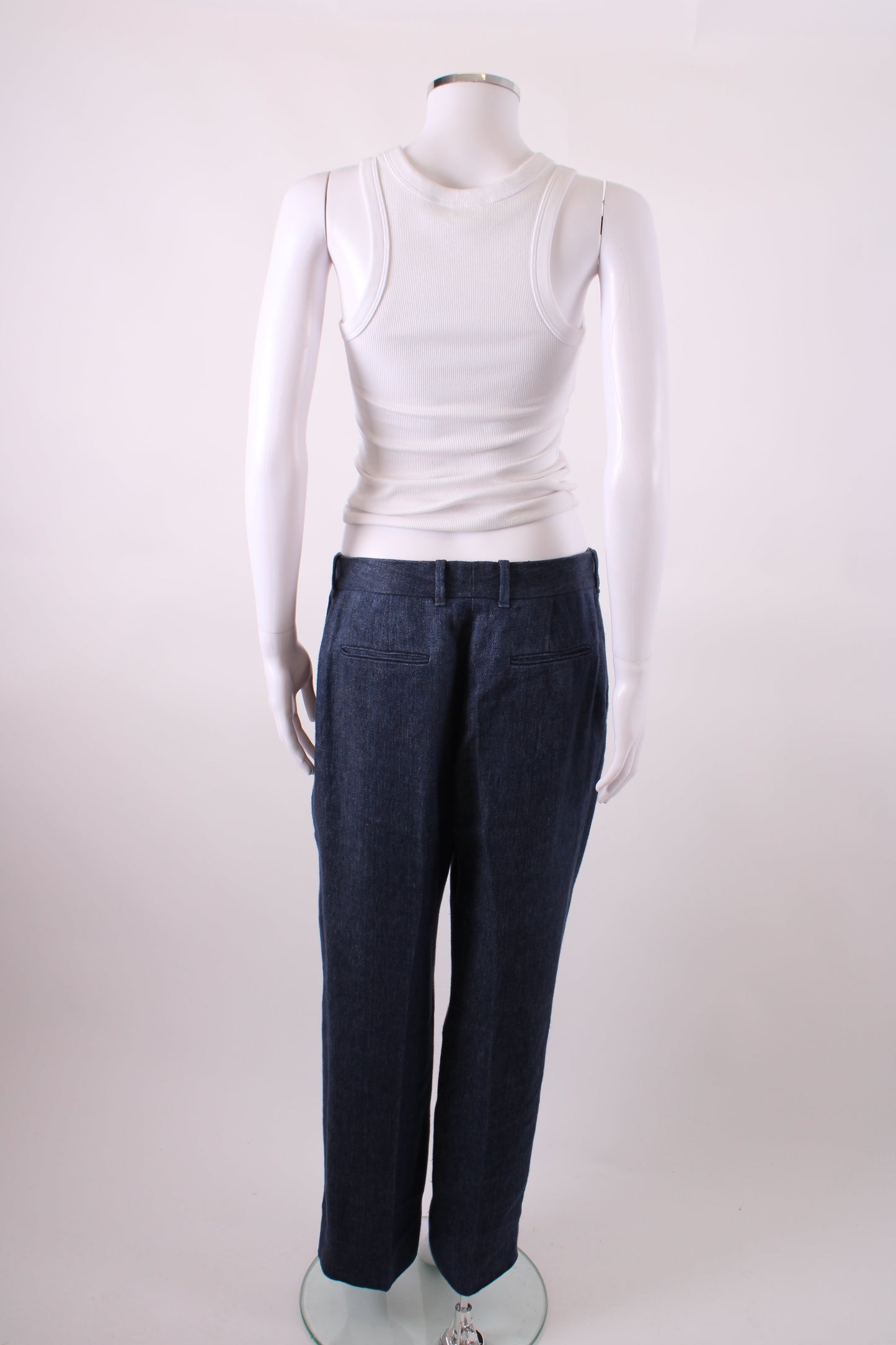 Chloe Trousers wool/linen Navy m | Medium, Navy
