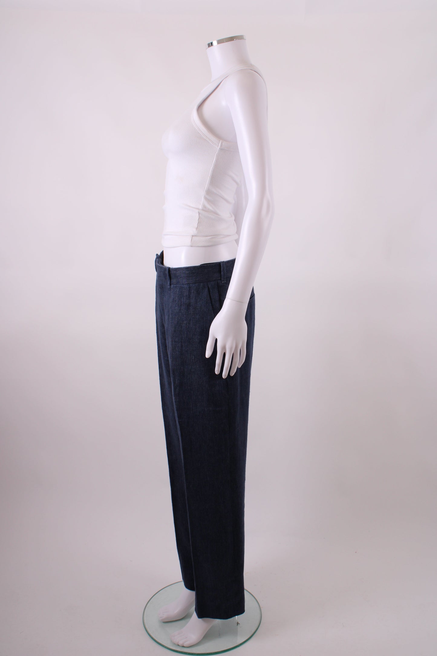 Chloe Trousers wool/linen Navy m | Medium, Navy
