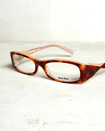MIU MIU 90'S BAYONETTA GLASSES | O/S, Brown