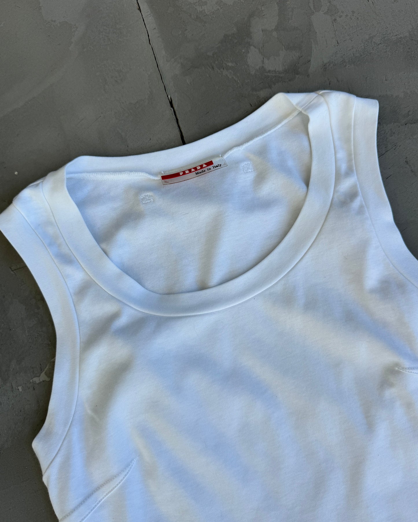 Prada Sport White Vest Top - S