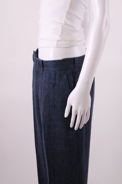 Chloe Trousers wool/linen Navy m | Medium, Navy