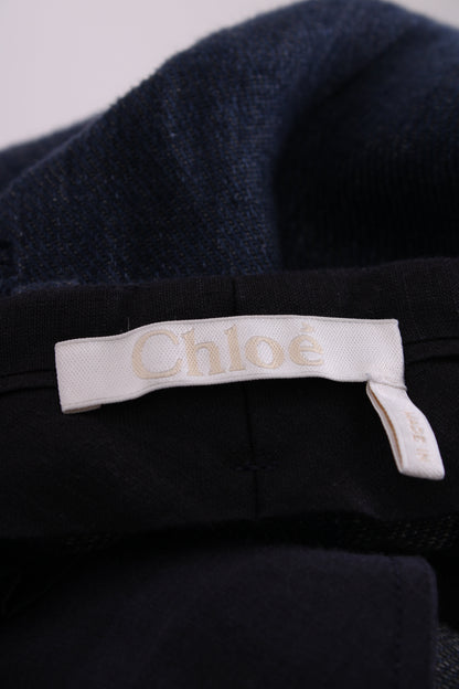 Chloe Trousers wool/linen Navy m | Medium, Navy