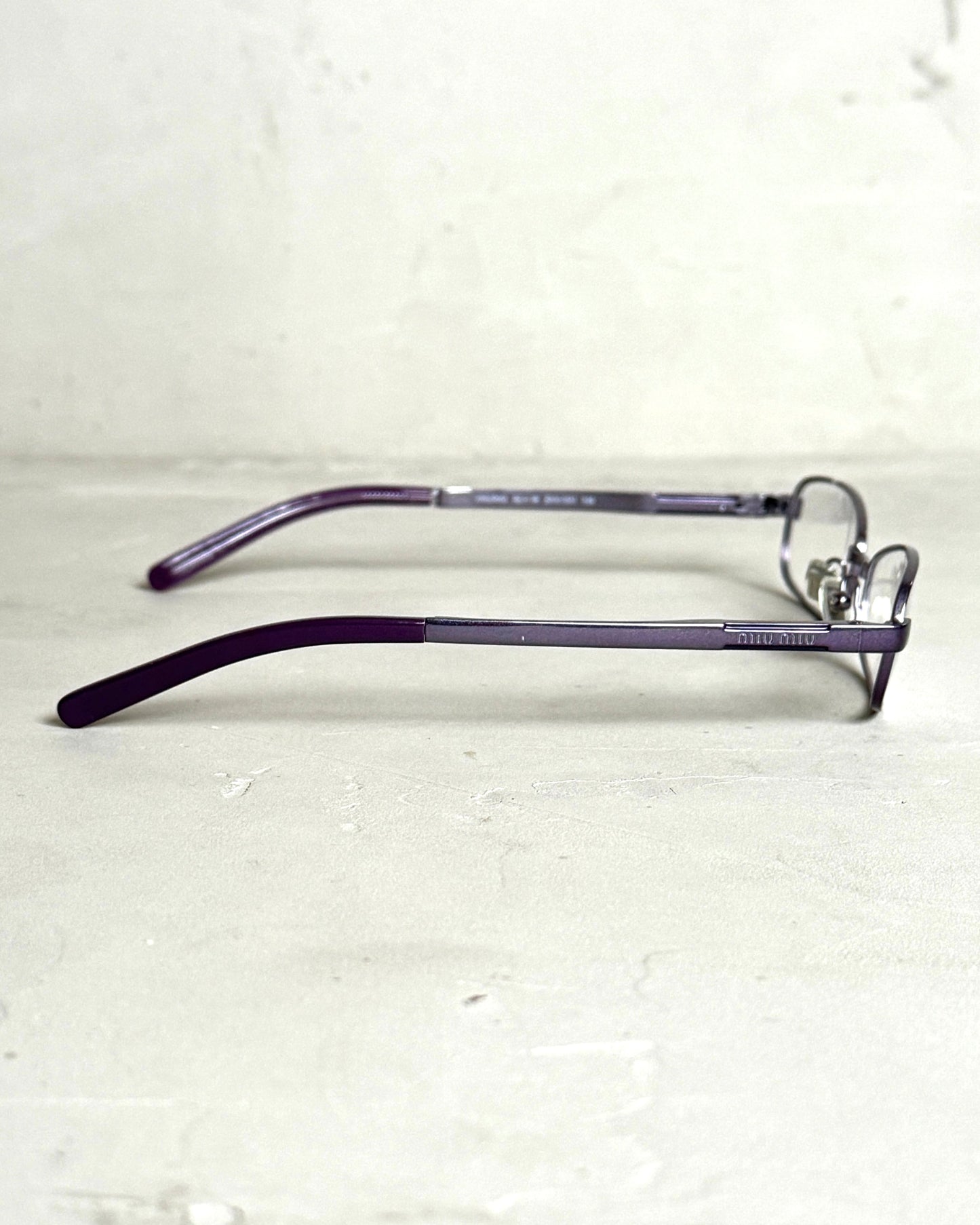 MIU MIU 90'S BAYONETTA GLASSES | O/S, Purple
