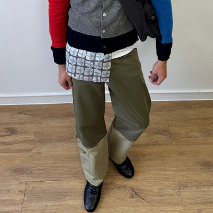 Dolce&Gabbana Khaki & Tan 00s Cargo 3/4 Zip Trousers | Medium, Multicoloured