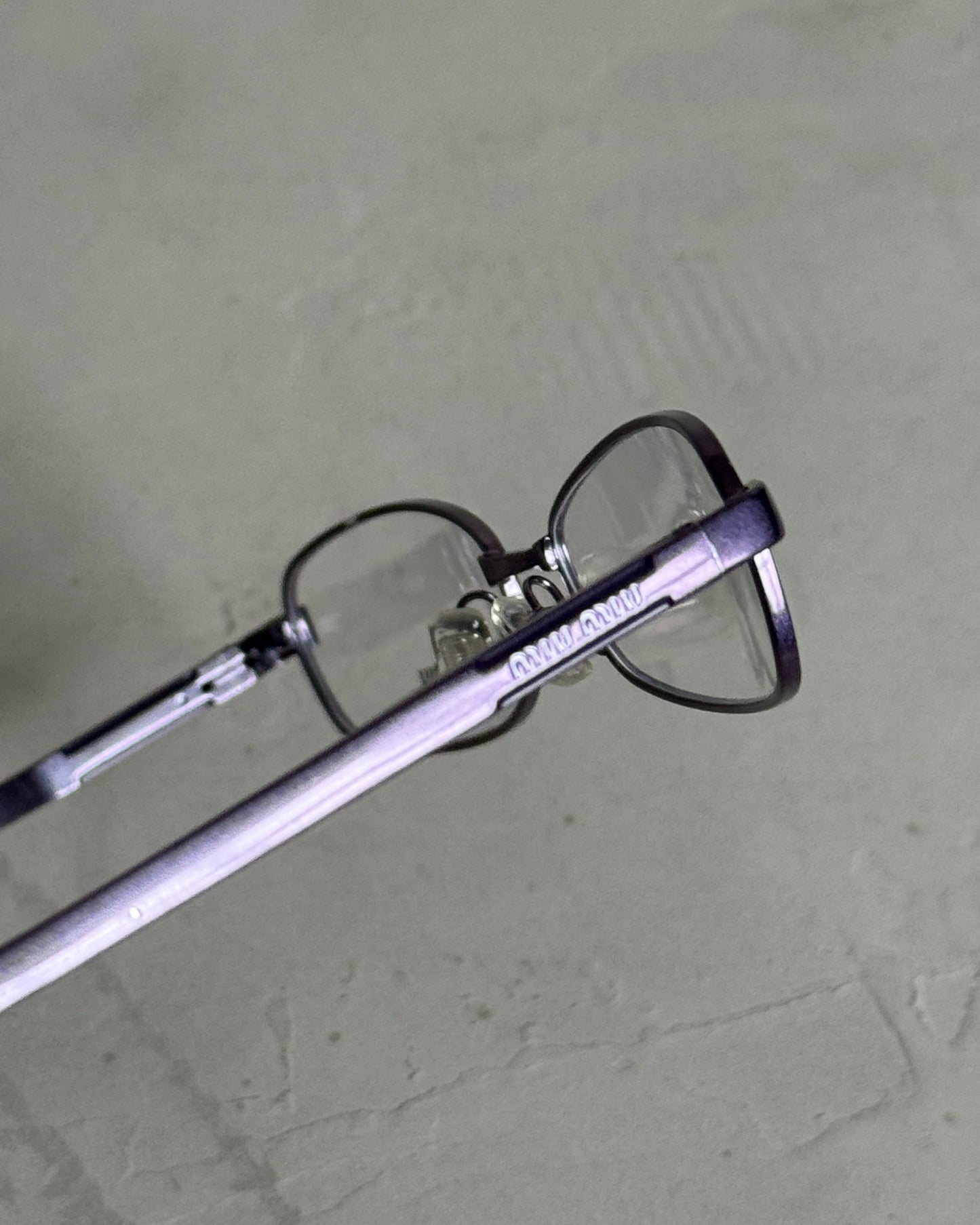 MIU MIU 90'S BAYONETTA GLASSES | O/S, Purple