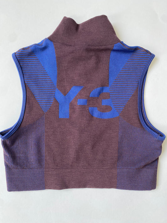 Y‑3 Classic Seamless Knit Crop Sport Top Size M