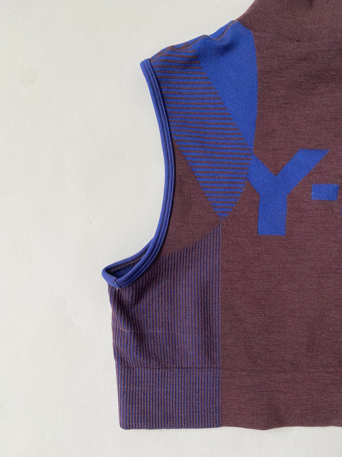 Y‑3 Classic Seamless Knit Crop Sport Top Size M