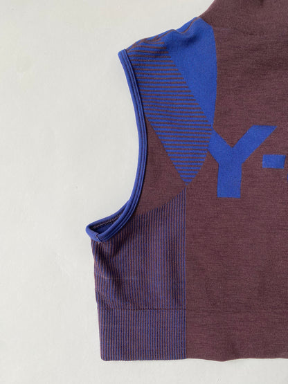Y‑3 Classic Seamless Knit Crop Sport Top Size M