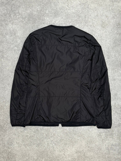 2001 Prada Collarless Full-Zip Padded Jacket