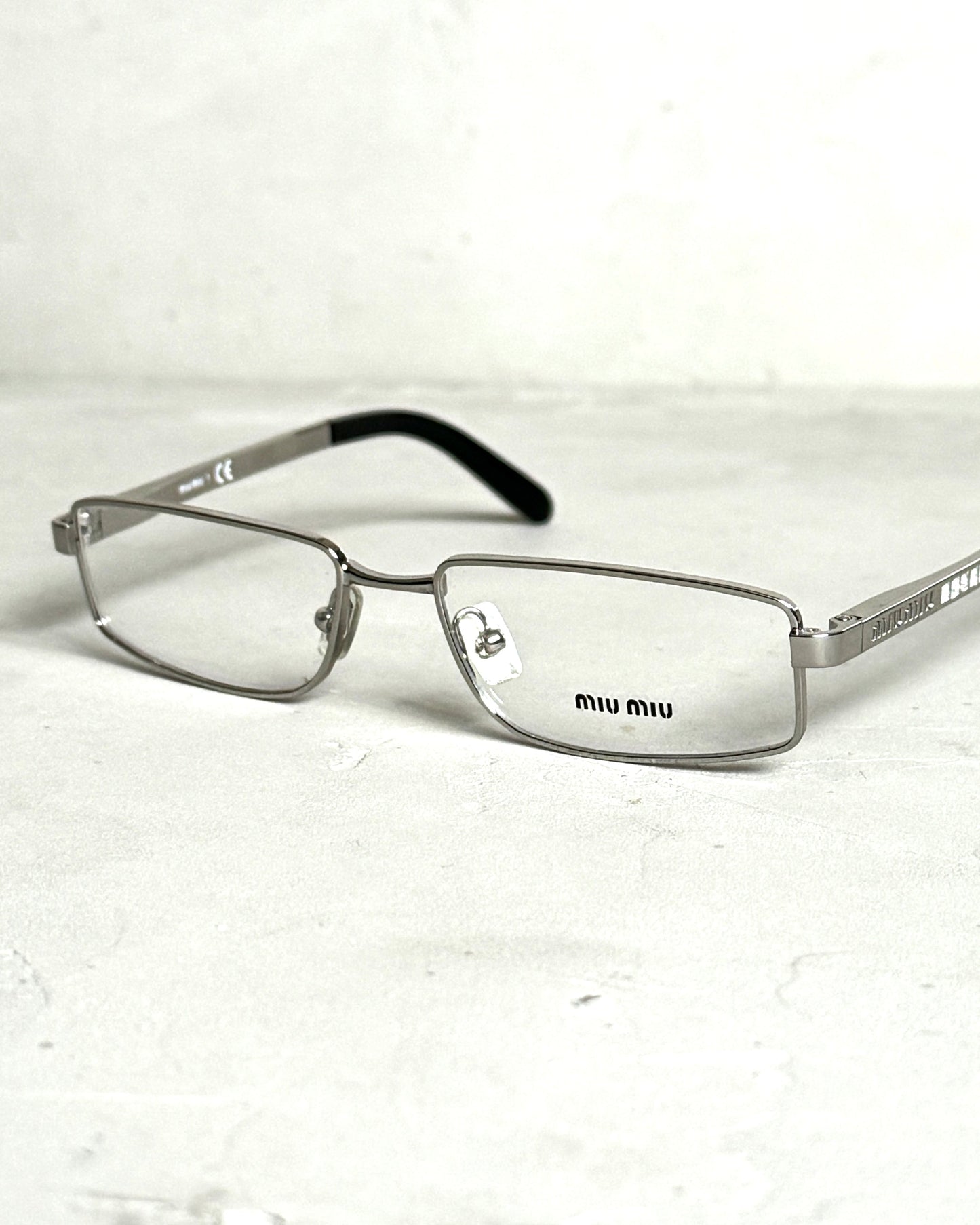 MIU MIU 90'S BAYONETTA GLASSES | O/S, Silver