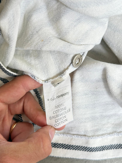 S/S 1992 Stone Island Striped Button Neck Tee