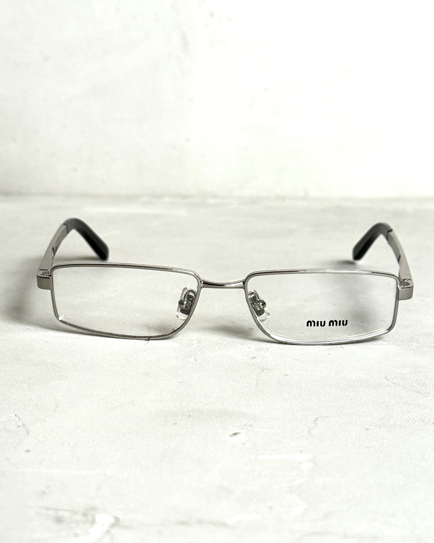 MIU MIU 90'S BAYONETTA GLASSES | O/S, Silver