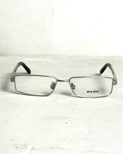 MIU MIU 90'S BAYONETTA GLASSES | O/S, Silver