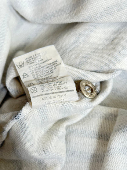 S/S 1992 Stone Island Striped Button Neck Tee