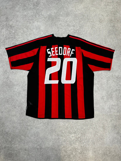 2003-04 AC Milan 'Seedorf 20' Home Football Shirt