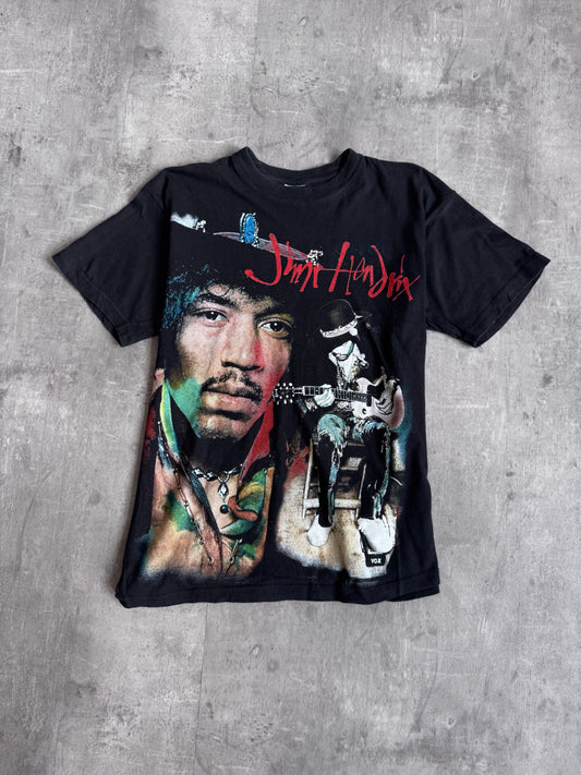 1990s Jimi Hendrix Black Collage Graphic Tee