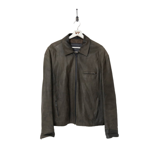 Versus Gianni Versace Olive Leather Jacket