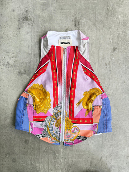 VT Rework: Versace Collage Tie Back Vest Top SC: 5782