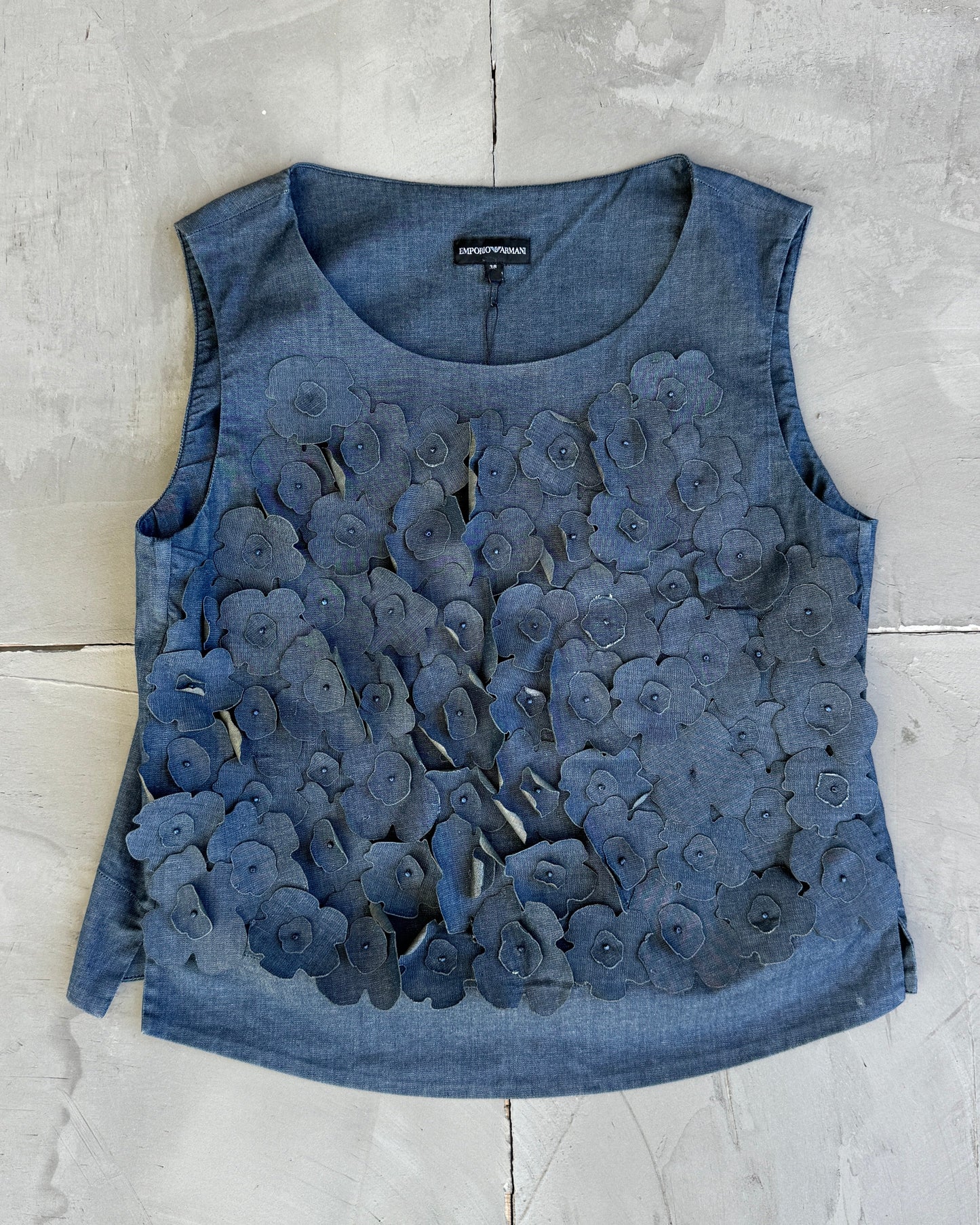 Emporio Armani Flower Textured Vest - S