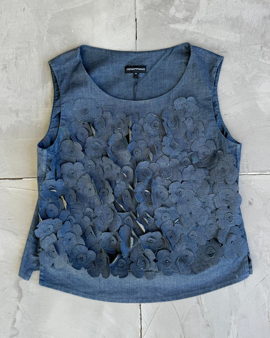 Emporio Armani Flower Textured Vest - S