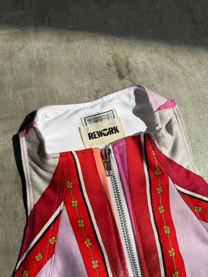 VT Rework: Versace Collage Tie Back Vest Top SC: 5782