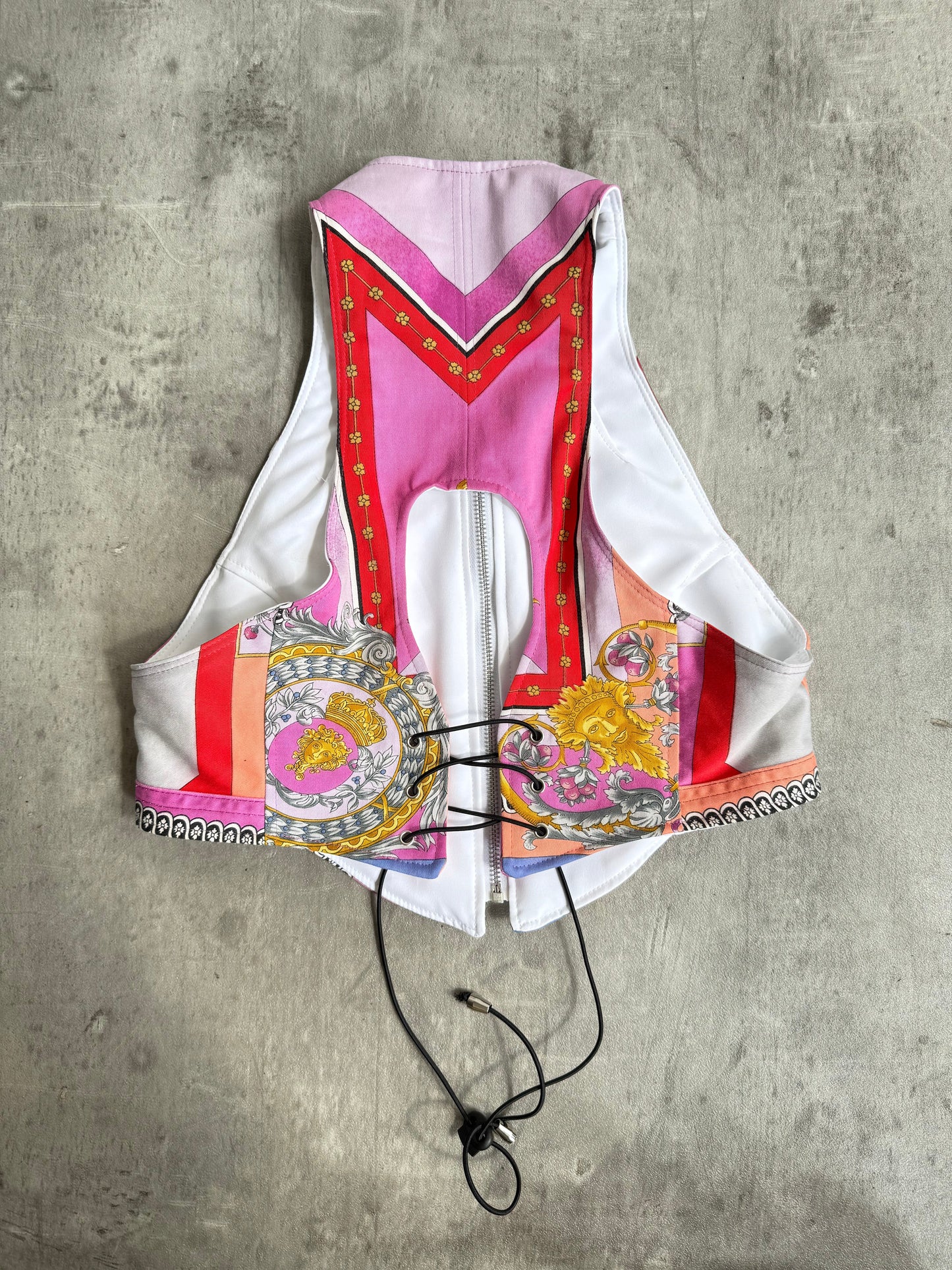 VT Rework: Versace Collage Tie Back Vest Top SC: 5782