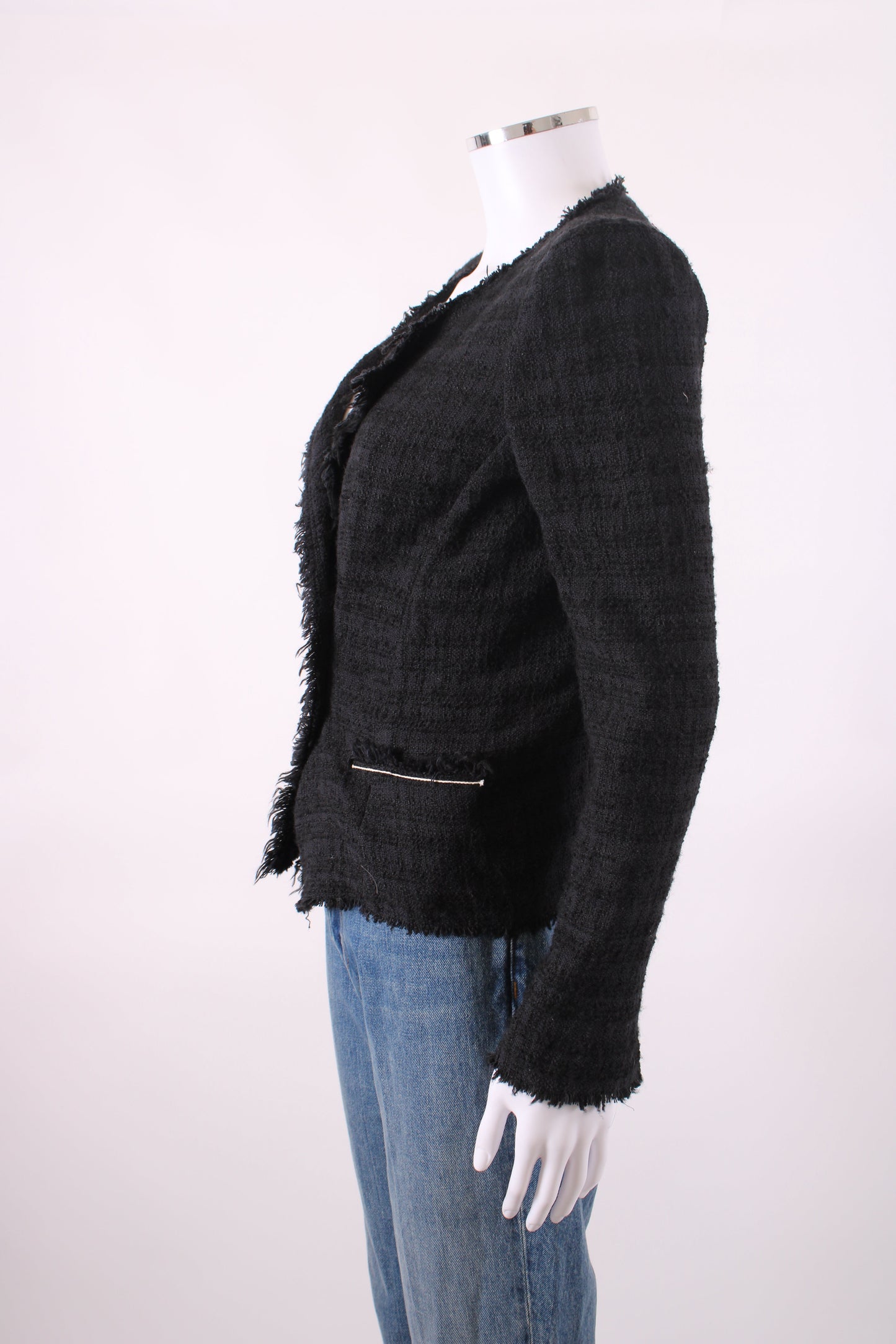 Isabel Marant Etoile Double Breasted Boucle Jacket Black 10 | O/S, Black