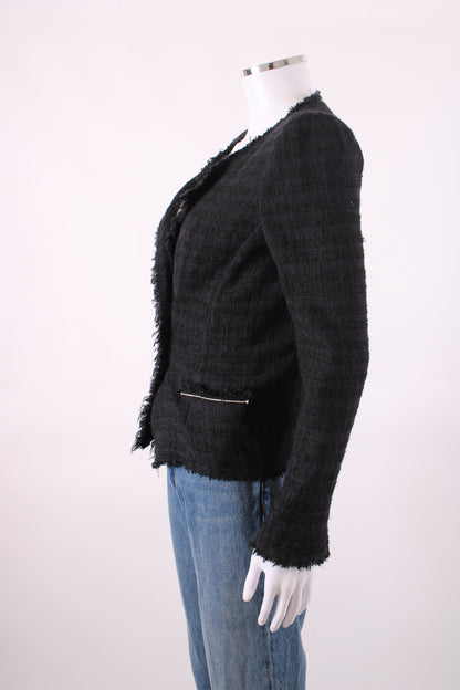 Isabel Marant Etoile Double Breasted Boucle Jacket Black 10 | O/S, Black