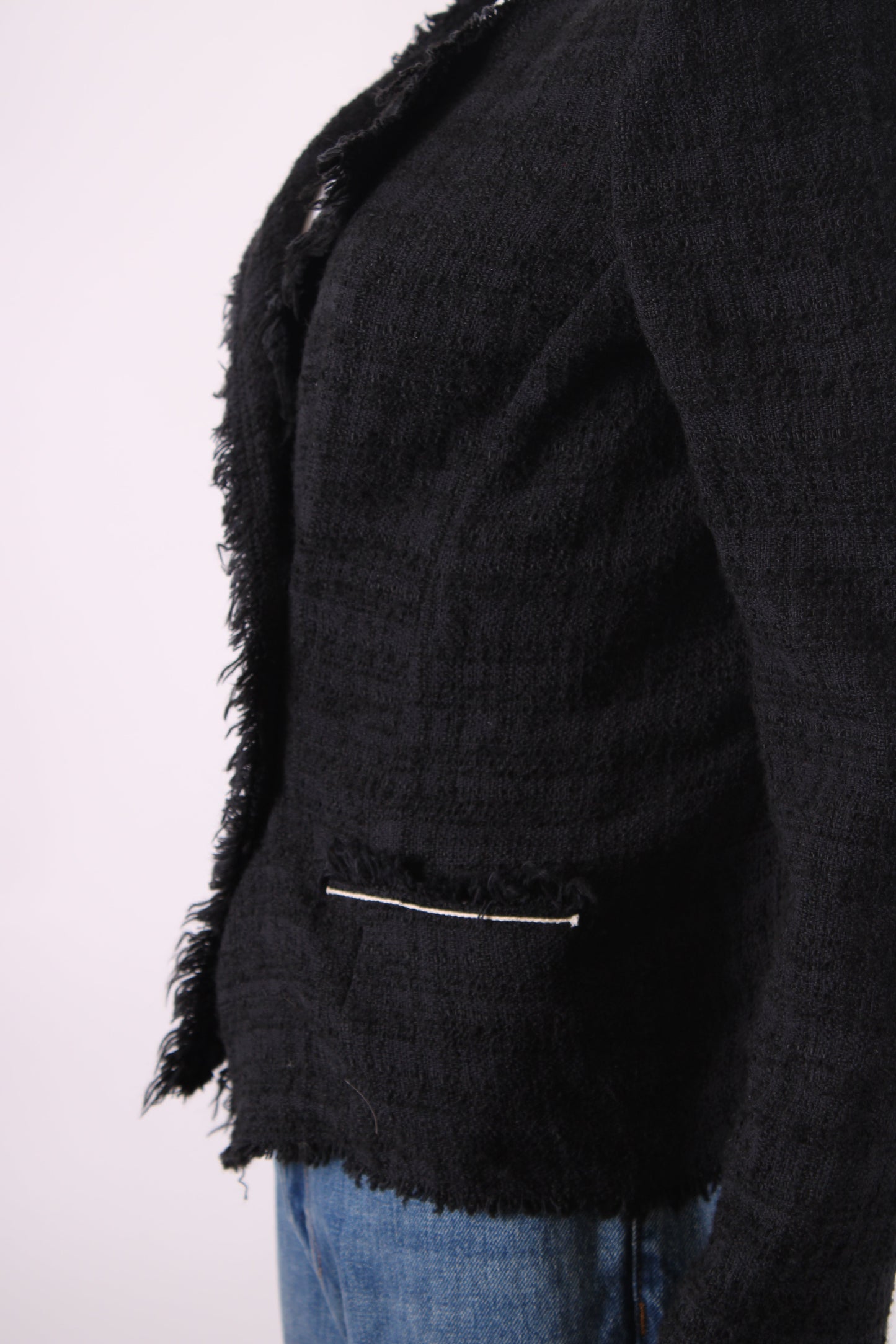 Isabel Marant Etoile Double Breasted Boucle Jacket Black 10 | O/S, Black