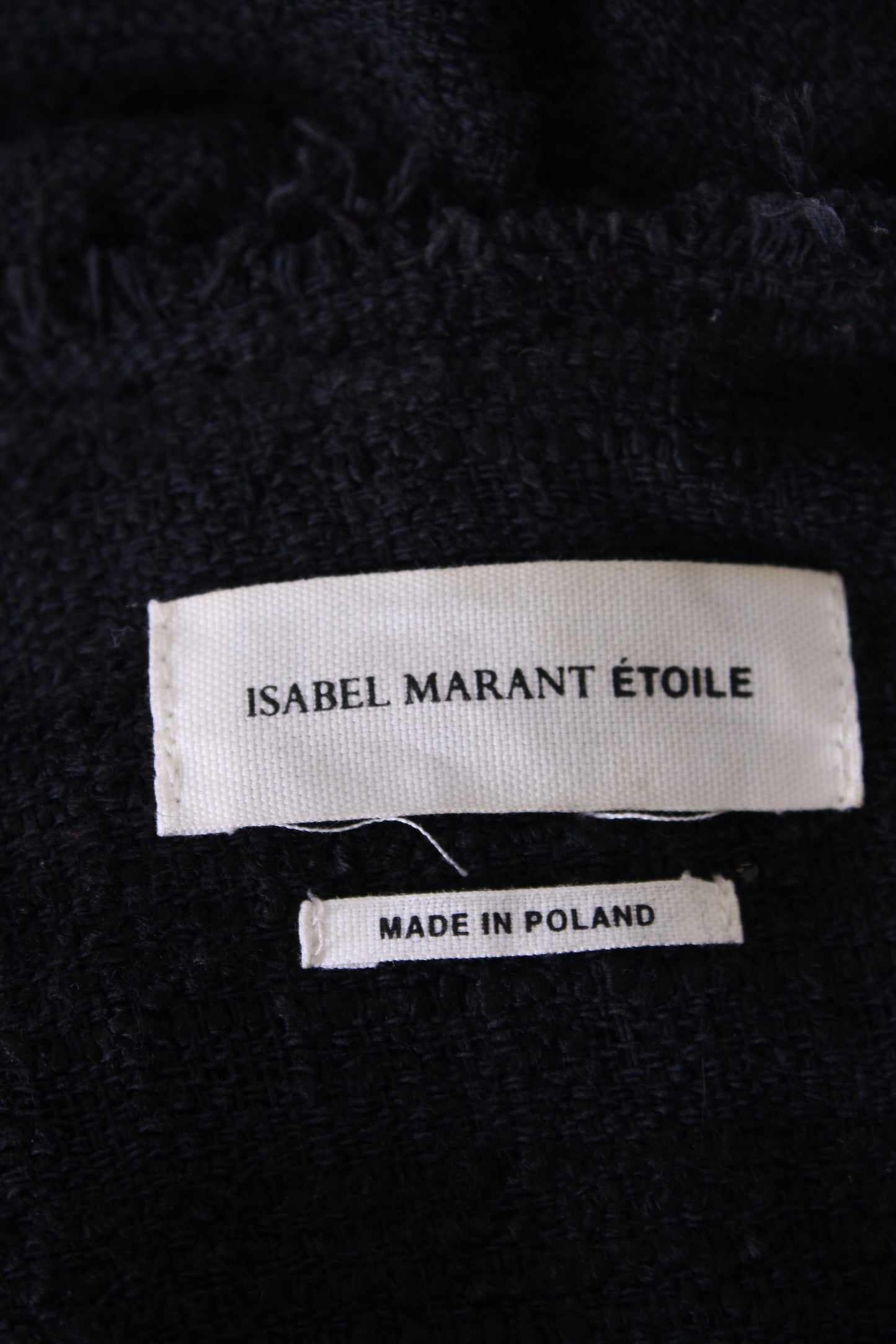 Isabel Marant Etoile Double Breasted Boucle Jacket Black 10 | O/S, Black