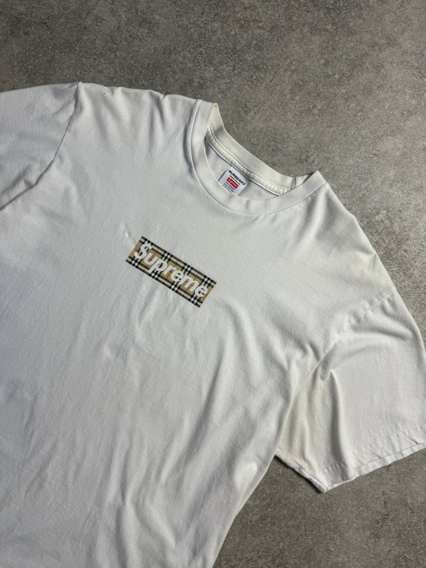 Supreme x Burberry Box-Logo Tee