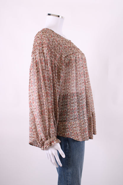 Isabel Marant Top long sleeved Beige patterened M | Medium, Beige