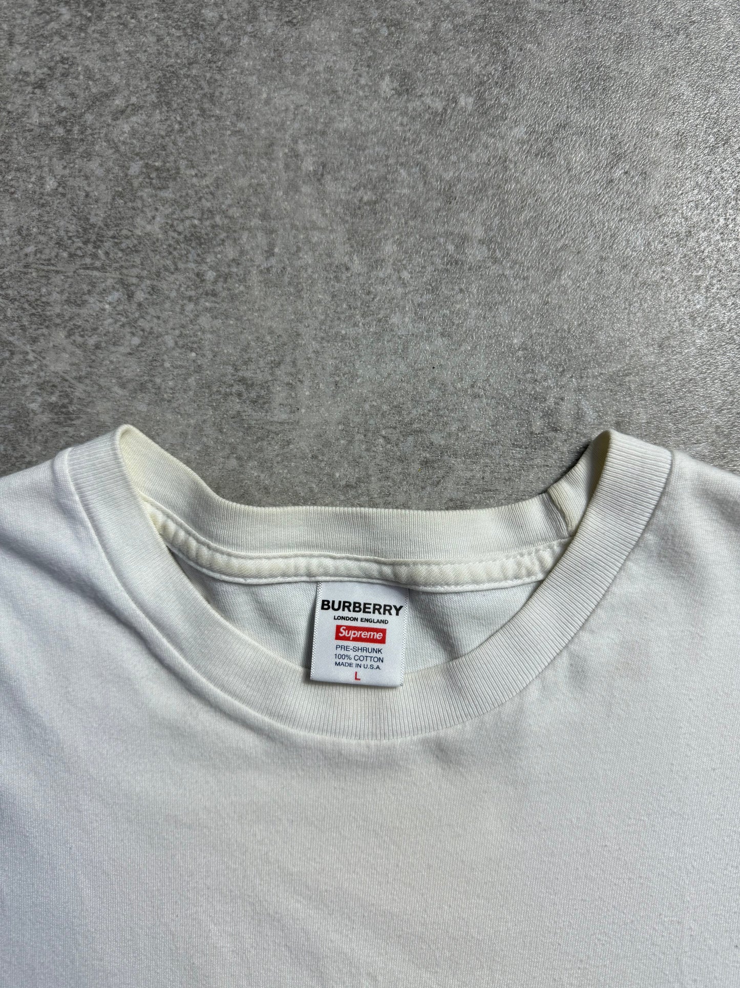 Supreme x Burberry Box-Logo Tee