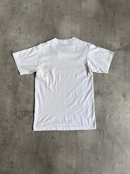 1990s White Porsche Stuttgart Spellout Graphic Tee