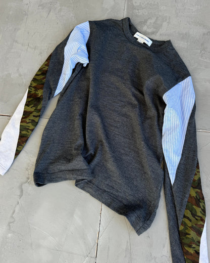 Comme des Garcons SHIRT Wool Patchwork Camo Top - S