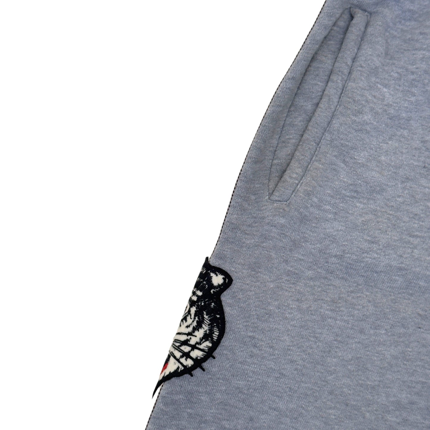 GUCCI WOLF MOTIF JERSEY SWEATPANTS GREY M | Medium, Grey