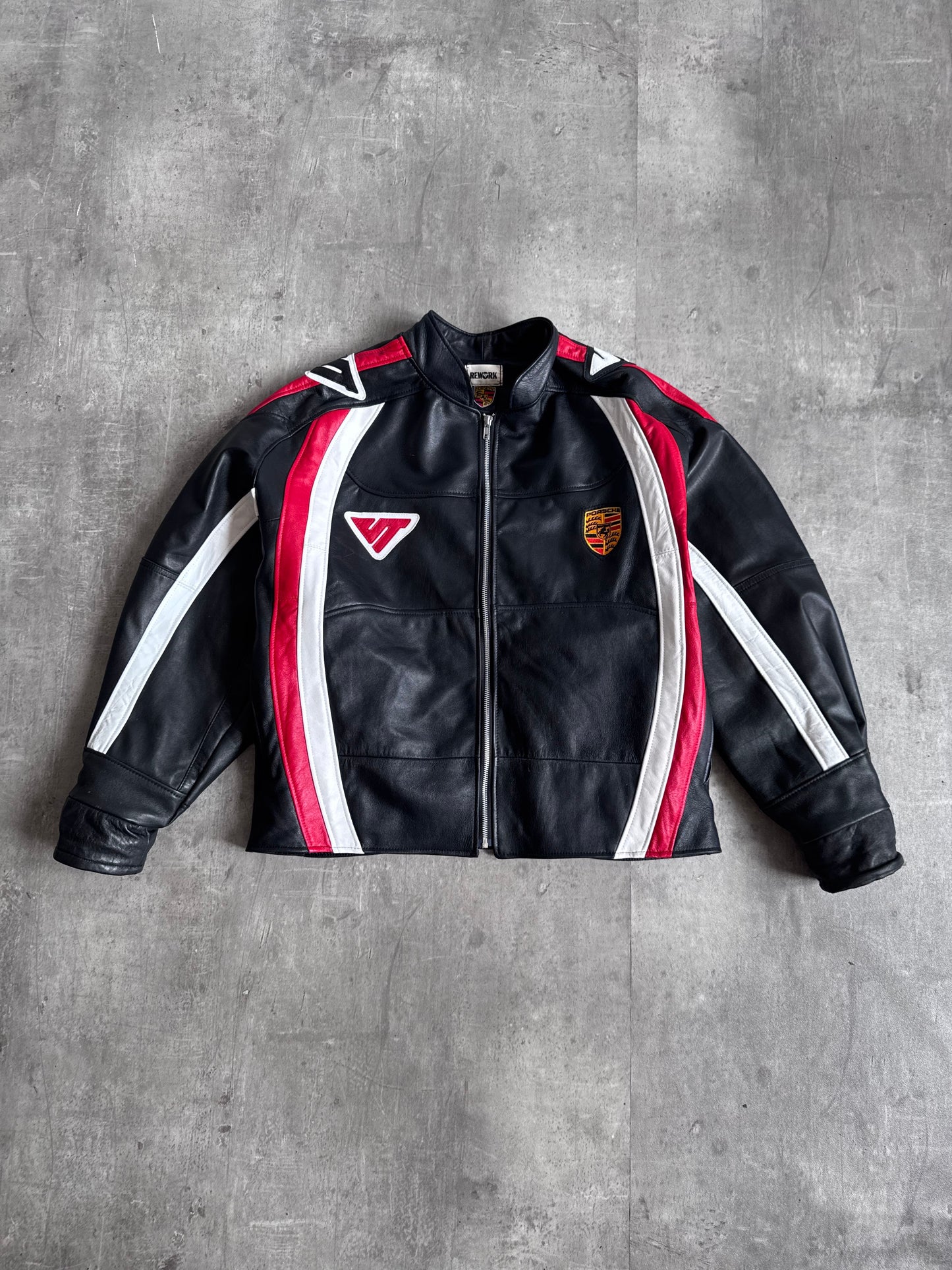VT Rework: Porsche Leather Moto Racing Jacket