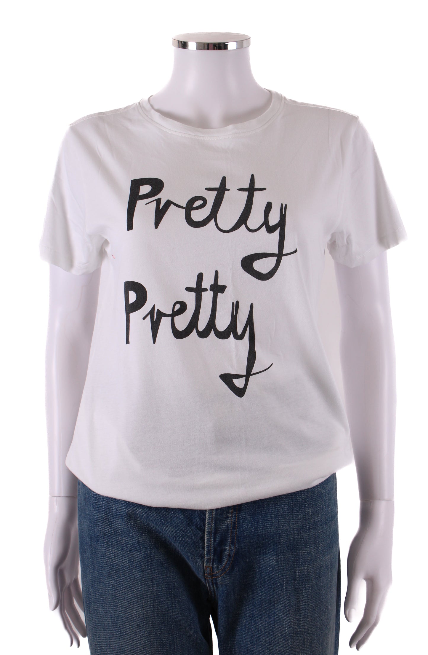 Bella Freud Slogan T-shirt White/ Black M | Medium, Black