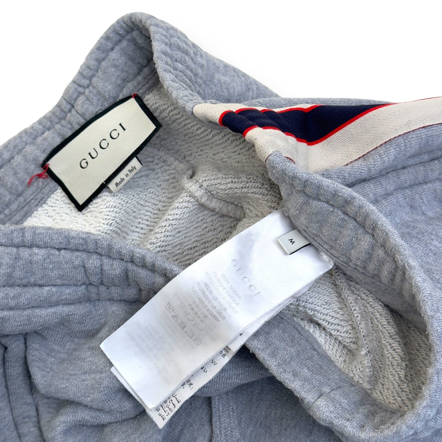 GUCCI WOLF MOTIF JERSEY SWEATPANTS GREY M | Medium, Grey