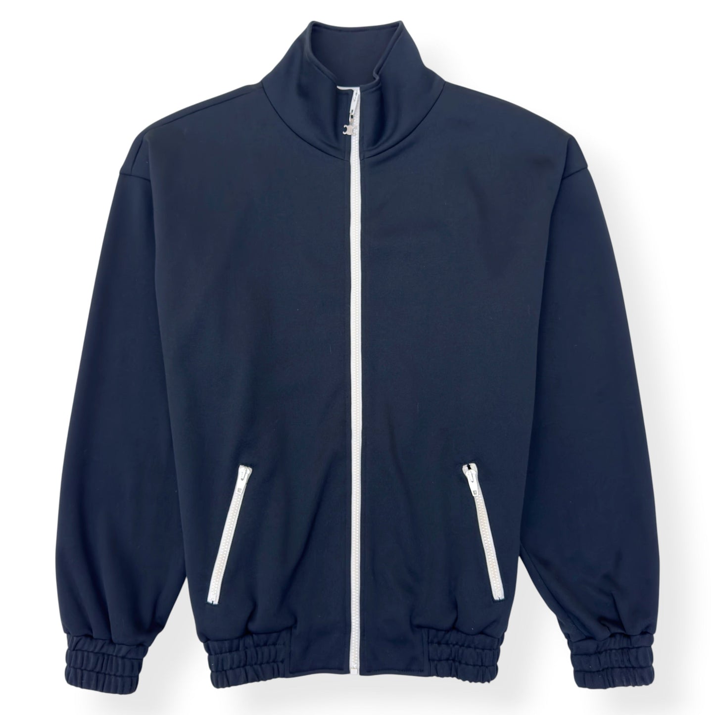 CELINE RHINESTONE SNAKE TRACK JACKET BLACK S | Small, Black