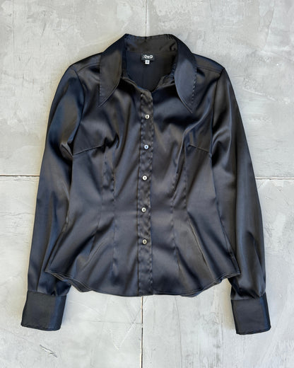 D&G Satin Dagger Collar Shirt - Men’s S