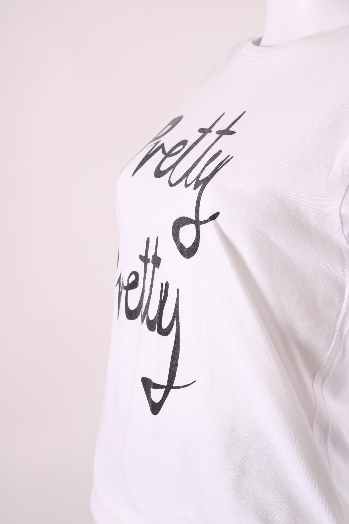 Bella Freud Slogan T-shirt White/ Black M | Medium, Black