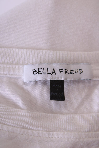 Bella Freud Slogan T-shirt White/ Black M | Medium, Black
