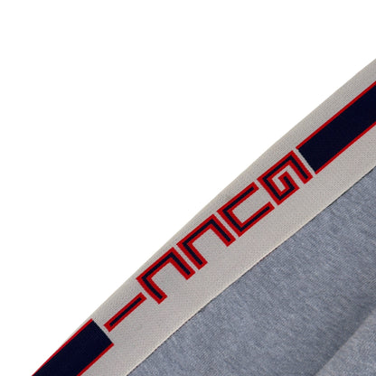 GUCCI TAPE LOGO COTTON HOODIE GREY M | Medium, Grey