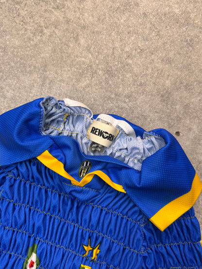 VT Rework: Juventus FC Two Tone Runched Football Shirt (On Loan)