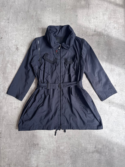 Marithé François Girbaud Black Utility Cargo Coat