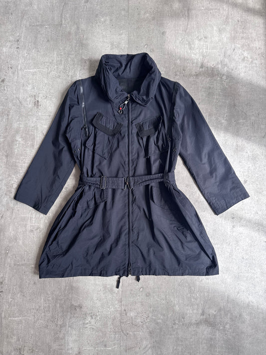 Marithé François Girbaud Black Utility Cargo Coat