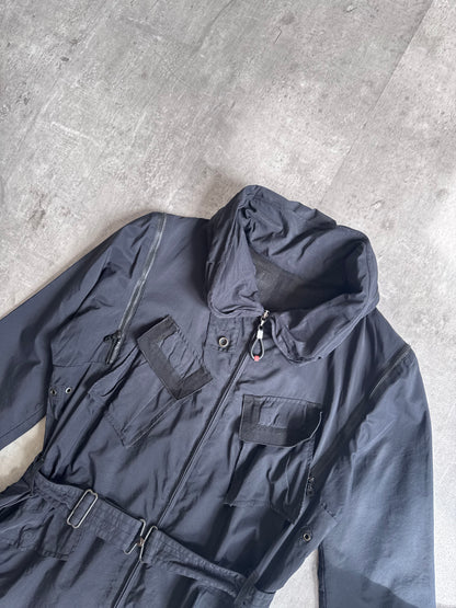 Marithé François Girbaud Black Utility Cargo Coat