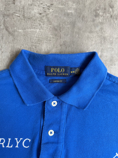 Polo Ralph Lauren Blue Flag Crest Logo Polo Shirt