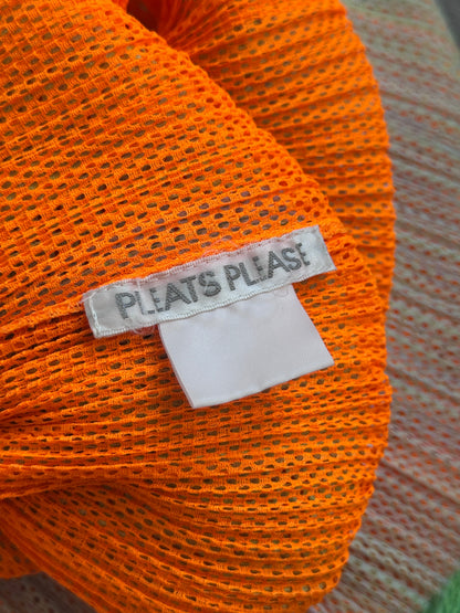 Issey Miyake Pleats Please Mesh Pleated Maxi Dress | O/S, Multicoloured